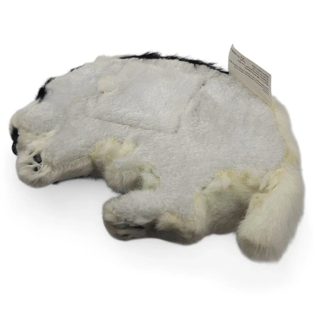 Perfect Petzzz Border Collie Breathing Puppy Sleeping Plush Toy Black White Dog